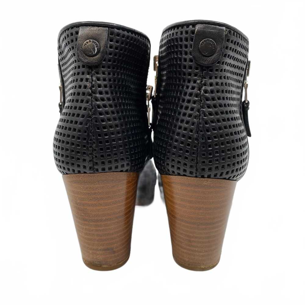 Rag & Bone Black Leather Perforated Heeled Ankle Boots | EU 36 - Picture 2 of 9